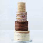 Load image into Gallery viewer, Build Your Own 4 Tier Semi-naked Cake
