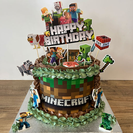Minecraft Video Game Cake