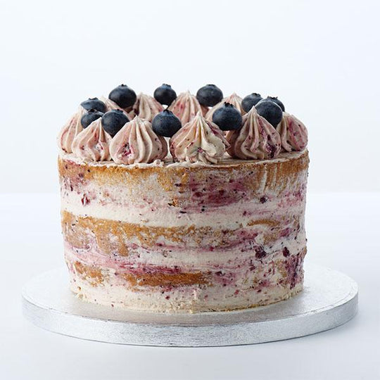 Semi-Naked Classic Blueberry Cake