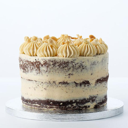Semi-Naked Classic Peanut Butter Cake