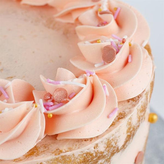 Semi-Naked Pink Cake