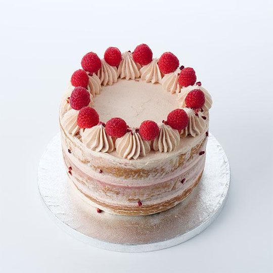Semi-Naked Classic Raspberry Cake