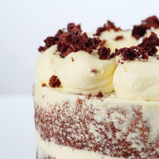 Semi-Naked Classic Red Velvet Cake