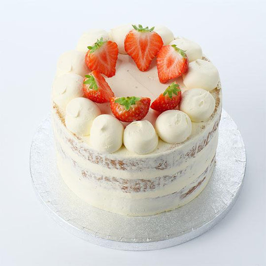 Semi-Naked Classic Vanilla Cake