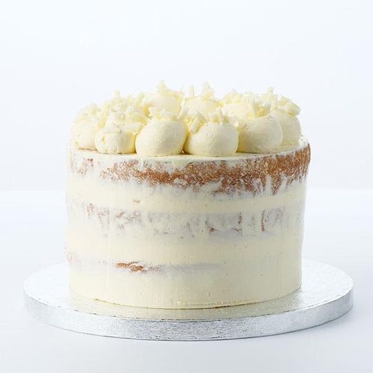 Semi-Naked Classic White Chocolate Cake