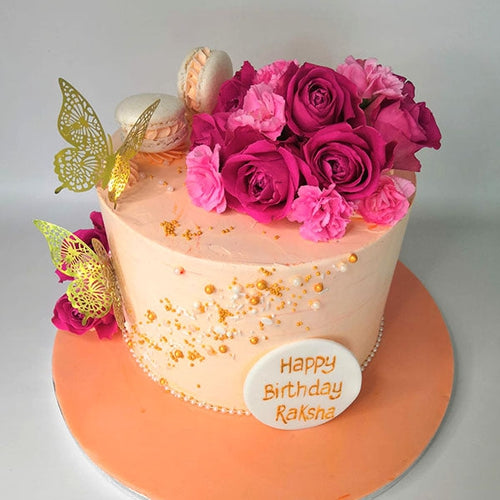 Peach Butterflies