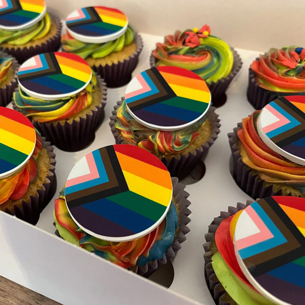 Vegan and Gluten Free Rainbow Pride Cupcakes
