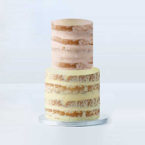 Build Your Own 2 Tier Semi-naked Wedding Cake