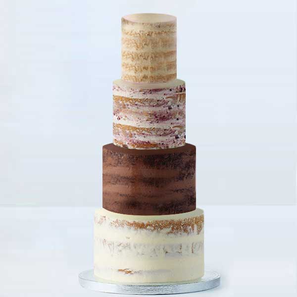 Build Your Own 4 Tier Semi-naked Cake