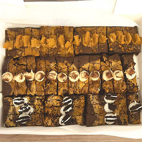 Biscoff, Kinder & Oreo Brownies