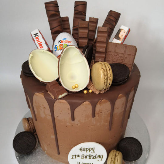 Kinder Bueno Inspired Chocolate Bar Cake