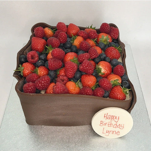 Chocolate Berry Wrap Cake
