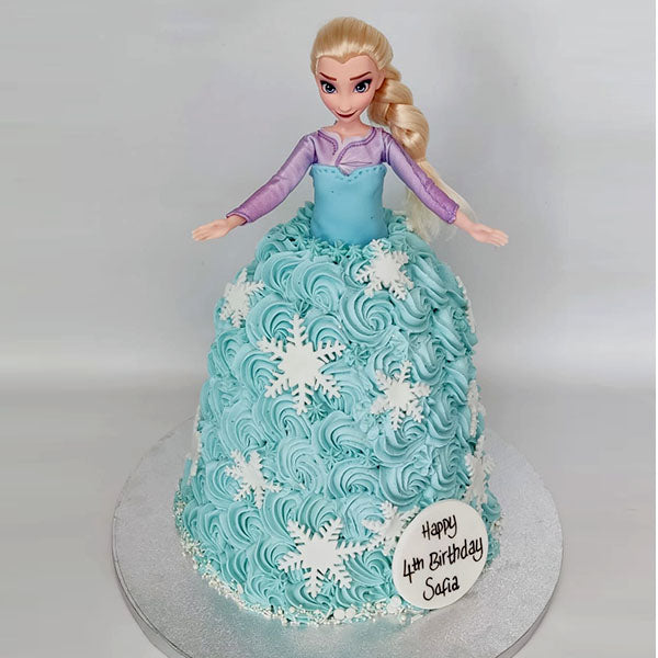 Elsa from Frozen Doll Cake - Sugar and Spice